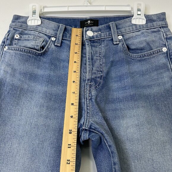 7FAM Josefina Boyfriend Jeans Women’s Size 27 Mid Rise 7 For All Mankind - Picture 5 of 10